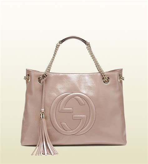 gucci soho patent wristlet|Gucci mini tote bag.